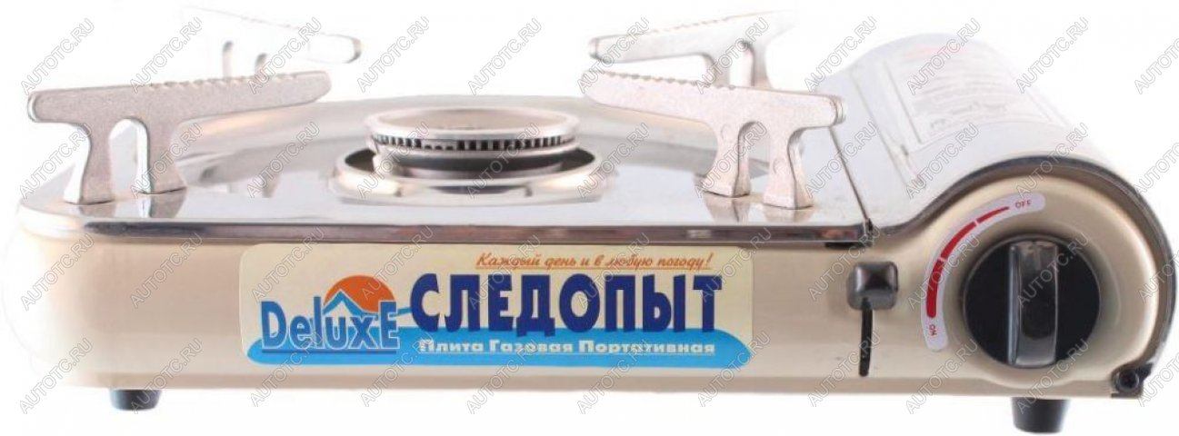 2 759 р. Плита газовая портативная "СЛЕДОПЫТ - DeluxE", (с подогревом) нержавеющая сталь, цанговый баллон СЛЕДОПЫТ pf-gst-n03  с доставкой в г. Чебоксары