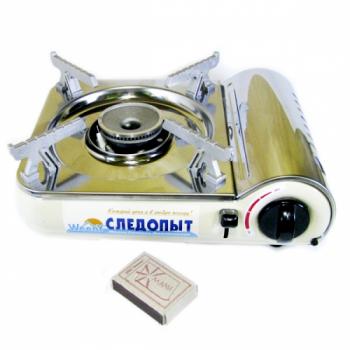 2 359 р. Плита газовая портативная СЛЕДОПЫТ WeenY нержавеющая сталь цанговый баллон СЛЕДОПЫТ pf-gst-n04  с доставкой в г. Чебоксары. Увеличить фотографию 2