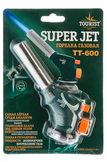 699 р. Резак газовый TOURIST SUPER JET, с пьезоподжигом TOURIST tt-600  с доставкой в г. Чебоксары. Увеличить фотографию 2