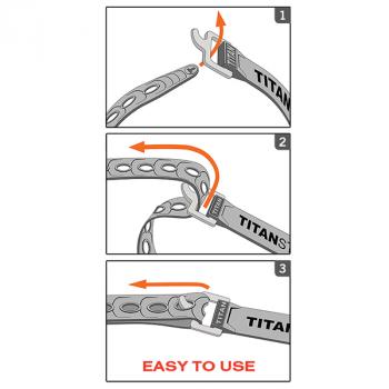 2 029 р. Ремень крепёжный TitanStraps Super Straps желтый L = 46 см (Dmax = 12,7 см, Dmin = 3,2 см) TitanStraps ts-0918-fy  с доставкой в г. Чебоксары. Увеличить фотографию 6