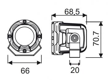 13 659 р. Светодиодная лазерная фара дальнего света РИФ 10W LED РИФ sm-2010l-rda  с доставкой в г. Чебоксары. Увеличить фотографию 9
