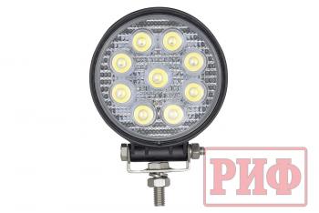 2 149 р. Светодиодная фара дальнего света РИФ 116 мм 27W LED РИФ sm-920p  с доставкой в г. Чебоксары. Увеличить фотографию 2