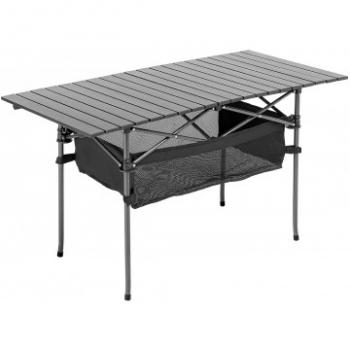 Стол складной Premier 120x55x65см., реечная столешница алюминий, с отделением под посуду PREMIER pr-mc-608