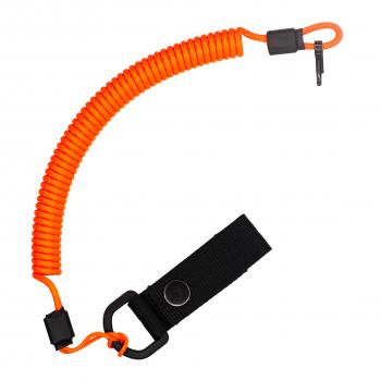 Страховочный тренчик CORD из паракорда с креплением на ремень и карабином (neon orange) CORD tr.kb.n.or