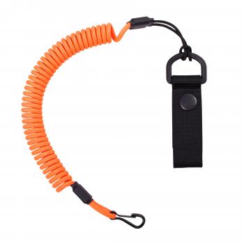 Страховочный тренчик CORD из паракорда с креплением на ремень и карабином (orange) CORD tr.kb.or