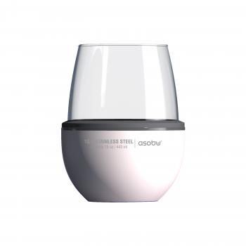 Термобокал для вина WINE KUZIE 440 мл, белый ASOBU stl24.01-white