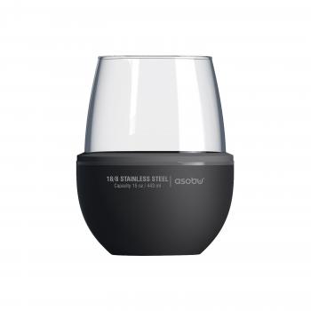 Термобокал для вина WINE KUZIE 440 мл, черный ASOBU stl24.06-black