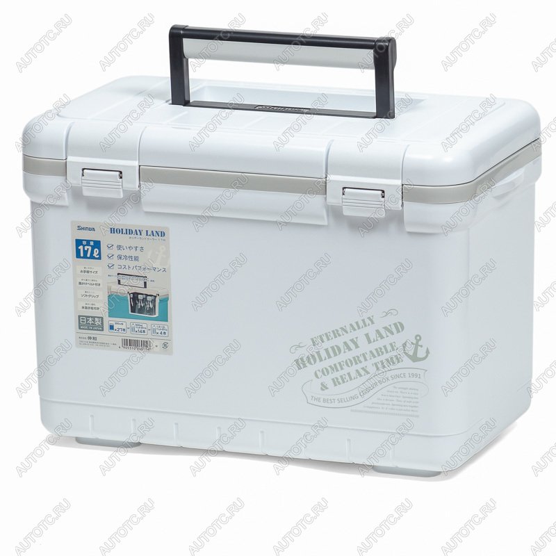 8 699 р. Термобокс SHINWA Holiday Land Cooler 17H белый SHINWA hlc-17h-w  с доставкой в г. Чебоксары