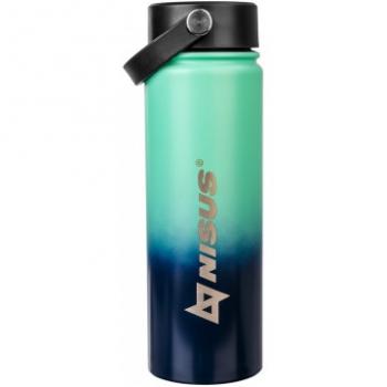 Термобутылка NISUS 530ML три крышки (синийбирюзовый) HELIOS n.tb-022-tb