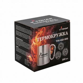 589 р. Термокружка ТОНАР 300ML ручка-карабин ТОНАР t.tk-032-300  с доставкой в г. Чебоксары. Увеличить фотографию 4