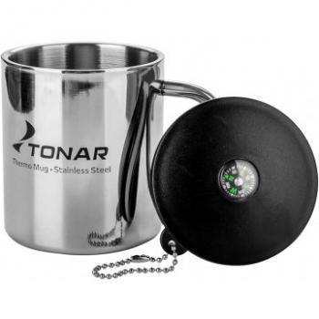 819 р. Термокружка ТОНАР 350ML металлическая, с пластиковой крышкой+карабин ТОНАР t.tk-038-350  с доставкой в г. Чебоксары. Увеличить фотографию 3
