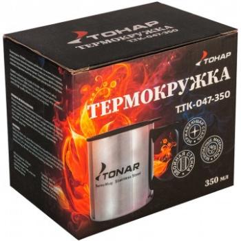489 р. Термокружка ТОНАР 350ML с пластиковой крышкой ТОНАР t.tk-047-350  с доставкой в г. Чебоксары. Увеличить фотографию 6