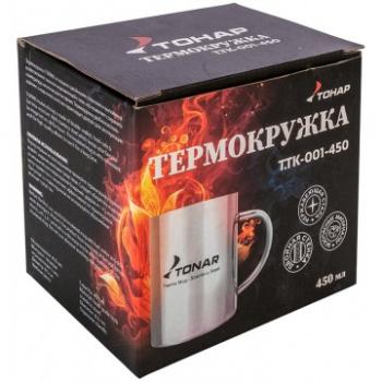 699 р. Термокружка ТОНАР 450 мл. металлическая ТОНАР t.tk-001-450  с доставкой в г. Чебоксары. Увеличить фотографию 4