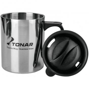 669 р. Термокружка ТОНАР 450ML с пластиковой крышкой ТОНАР t.tk-047-450  с доставкой в г. Чебоксары. Увеличить фотографию 2