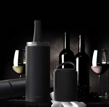 6 799 р. Термофутляр для вина VIN BLANC, черный ASOBU vpb1.06-black  с доставкой в г. Чебоксары. Увеличить фотографию 5