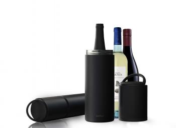 6 799 р. Термофутляр для вина VIN BLANC, черный ASOBU vpb1.06-black  с доставкой в г. Чебоксары. Увеличить фотографию 4