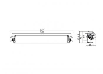 12 069 р. Фара дальнего света РИФ 150W LED РИФ sm-171-150a  с доставкой в г. Чебоксары. Увеличить фотографию 2
