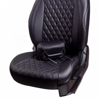 14 999 р. Комплект чехлов для сидений (РЗСиС 40/60 ЗГ Орегон) БАЙРОН Lord Autofashion Ravon R2 (2016-2025) (черный, вставка черная, строчка черная)  с доставкой в г. Чебоксары. Увеличить фотографию 4