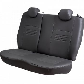 8 549 р. Комплект чехлов для сидений (РЗС 60/40 2Г Илана+Орегон) ТУРИН СТ Lord Autofashion Hyundai Solaris RBr хэтчбэк рестайлинг (2014-2017) (серый, вставка серая, строчка серая)  с доставкой в г. Чебоксары. Увеличить фотографию 6