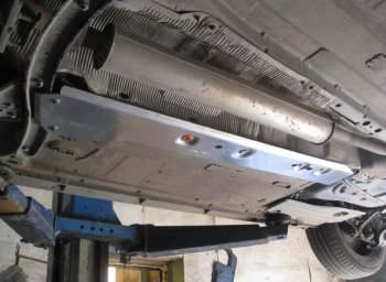 2 379 р. Защита топливопровода ALFeco Ford Focus 3 универсал дорестайлинг (2010-2015) (Сталь 2 мм)  с доставкой в г. Чебоксары. Увеличить фотографию 2