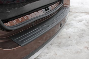 Накладка на задний бампер Вариант 2 для Renault Duster I 2010-2014, шагрень  Рено Дастер Русская Артель nrd-025702
