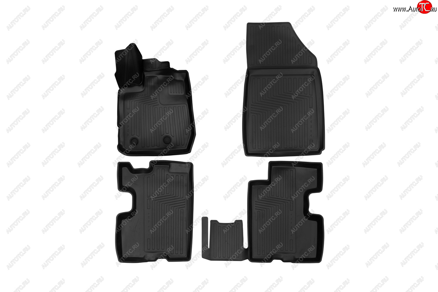 429 р. Rubber floor mats (vacuum)  Рено ЛДЖК RENAULT 7711821130  с доставкой в г. Чебоксары