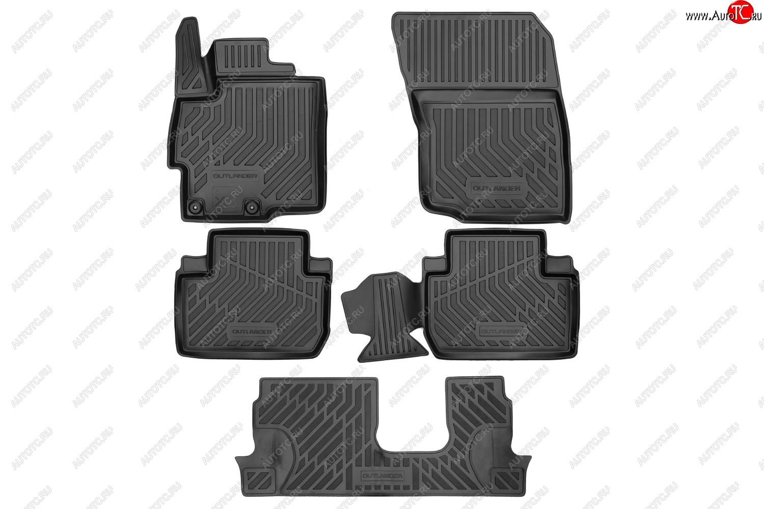 4 099 р. Rubber matковер в салонsetOUTLANDER  Митсубиси Аутлендер MITSUBISHI mz353047  с доставкой в г. Чебоксары
