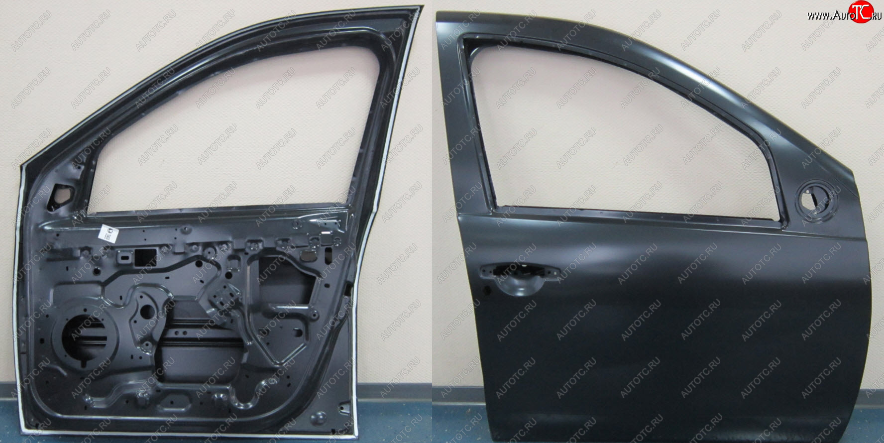 14 299 р. Правая дверь передняя BodyParts Renault Sandero Stepway (BS) (2010-2014) (Неокрашенная)  с доставкой в г. Чебоксары