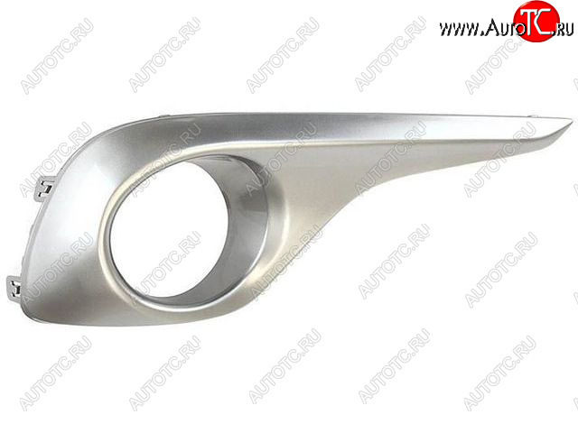 659 р. Левая вставка под ПТФ (серебристая) BodyParts Toyota Highlander XU40 рестайлинг (2010-2013)  с доставкой в г. Чебоксары