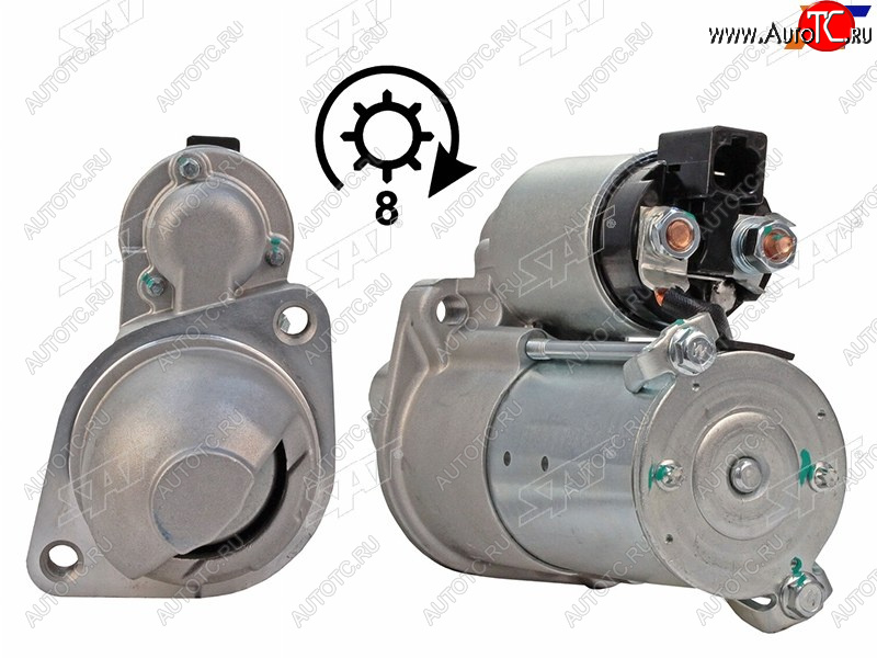 5 449 р. Стартер (1.2 kW/ Z-8) SAT KIA Optima 4 JF дорестайлинг седан (2016-2018)  с доставкой в г. Чебоксары