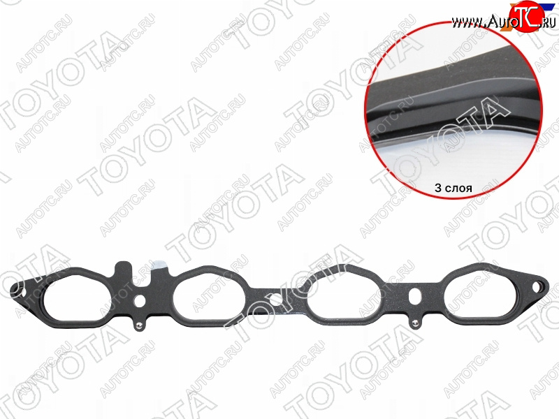 1 429 р. Прокладка впускного коллектора 2UZ TOYOTA Toyota 4Runner N210 рестайлинг (2005-2009)  с доставкой в г. Чебоксары