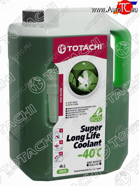 1 139 р. Антифриз (SUPER LLC 4 л. -40 C Зелёный) TOTACHI 41604  с доставкой в г. Чебоксары