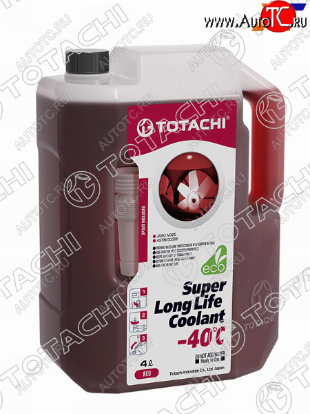 1 139 р. Антифриз (SUPER LLC 4 л. -40 C красный) TOTACHI 41804  с доставкой в г. Чебоксары