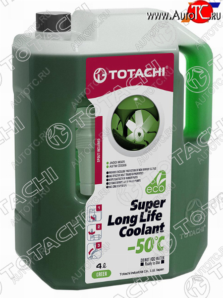 1 199 р. Антифриз (SUPER LLC 4 л. -50 C Зелёный) TOTACHI 41704  с доставкой в г. Чебоксары