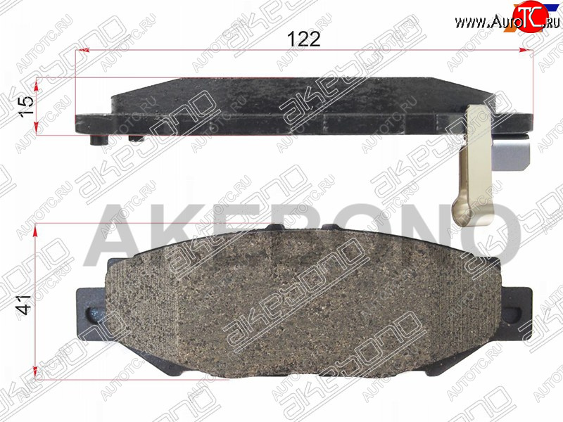 1 679 р. Колодки тормозные AKEBONO (задние) Toyota Mark 2 X100 седан (1996-2000)  с доставкой в г. Чебоксары