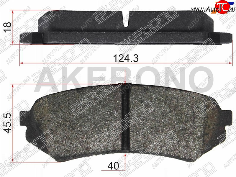 2 149 р. Колодки тормозные AKEBONO (задние) Lexus LX470 J100 дорестайлинг (1998-2002)  с доставкой в г. Чебоксары