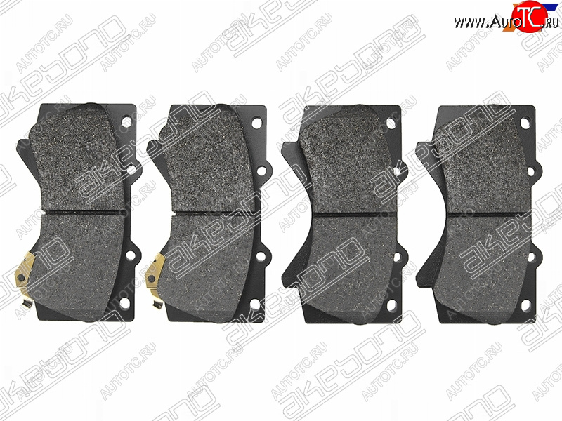 3 759 р. Колодки тормозные (усиленные) AKEBONO (передние) Toyota Land Cruiser 200 дорестайлинг (2007-2012)  с доставкой в г. Чебоксары