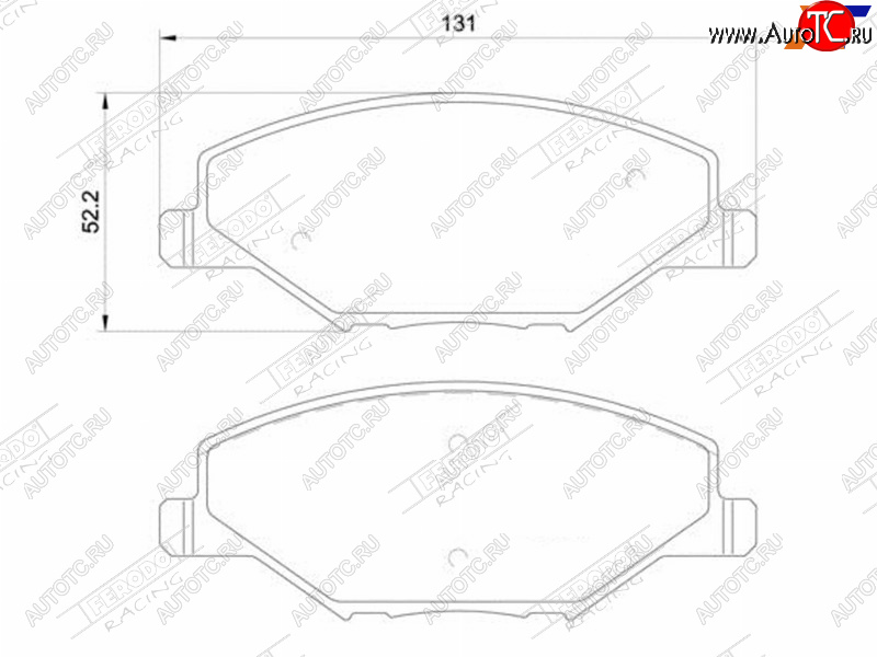 2 579 р. Колодки тормозные FERODO (передние) Volkswagen Polo 5 седан дорестайлинг (2009-2015)  с доставкой в г. Чебоксары