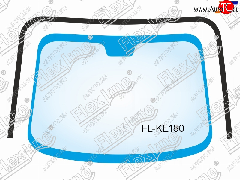 2 299 р. Молдинг лобового стекла (П-образный) FLEXLINE Toyota Auris E180 хэтчбэк 5 дв. рестайлинг (2015-2018)  с доставкой в г. Чебоксары
