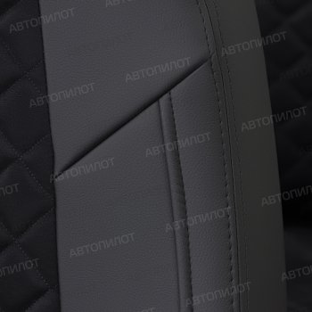 14 449 р. Чехлы сидений (экокожа/алькантара) Автопилот Ромб Audi Q5 8R дорестайлинг (2008-2012) (черный)  с доставкой в г. Чебоксары. Увеличить фотографию 6