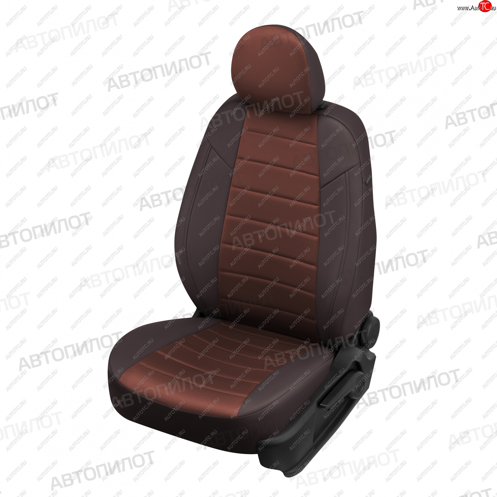 13 849 р. Чехлы сидений (экокожа/алькантара, S-Line) Автопилот Audi Q5 8R дорестайлинг (2008-2012) (шоколад)  с доставкой в г. Чебоксары