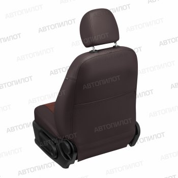13 849 р. Чехлы сидений (экокожа/алькантара, S-Line) Автопилот Audi Q5 8R дорестайлинг (2008-2012) (шоколад)  с доставкой в г. Чебоксары. Увеличить фотографию 2