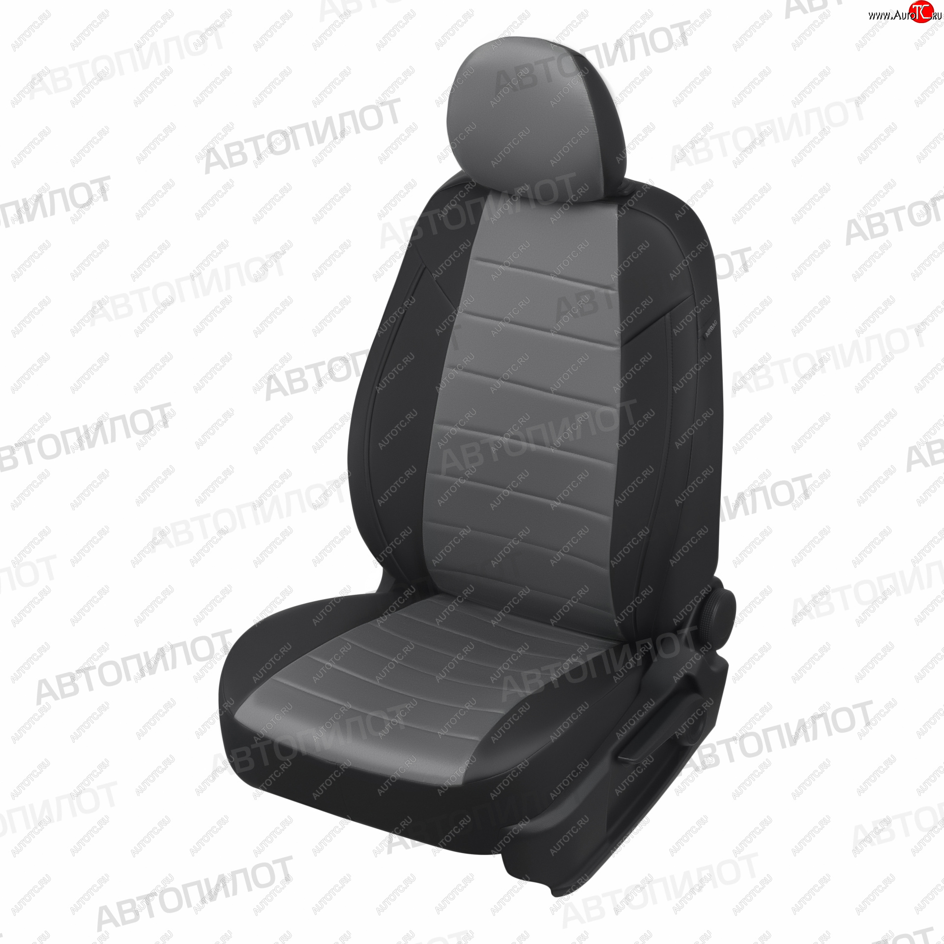 8 399 р. Чехлы сидений (экокожа/алькантара, 40/60) Автопилот Vortex Tingo рестайлинг (2012-2014) (черный/серый)  с доставкой в г. Чебоксары