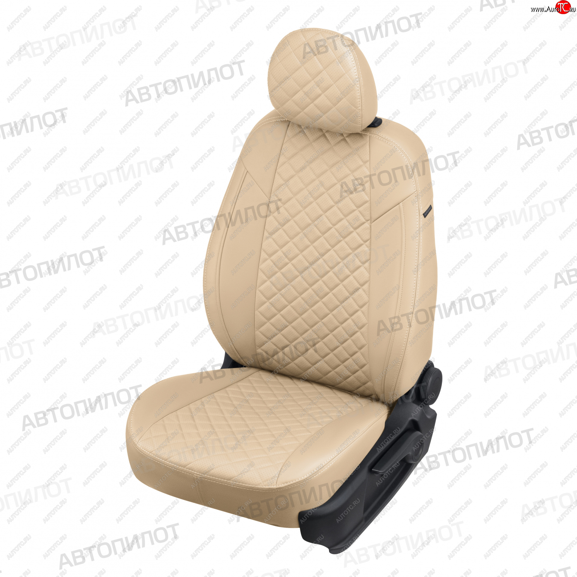 8 749 р. Чехлы сидений (экокожа, 40/60) Автопилот Ромб Vortex Tingo рестайлинг (2012-2014) (бежевый)  с доставкой в г. Чебоксары