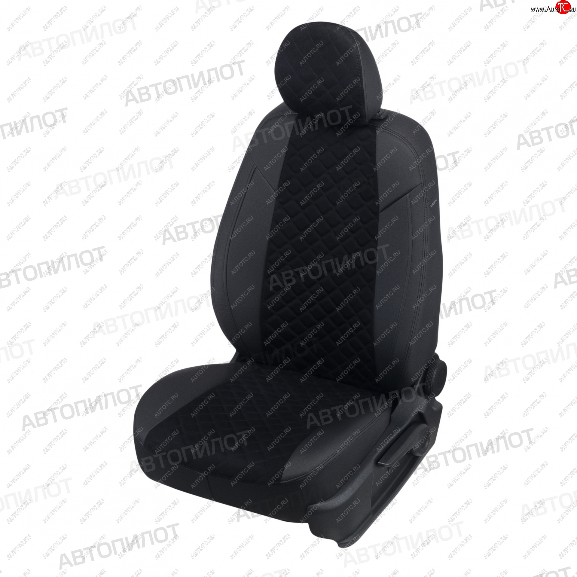 8 749 р. Чехлы сидений (экокожа/алькантара, 40/60) Автопилот Ромб Vortex Tingo рестайлинг (2012-2014) (черный)  с доставкой в г. Чебоксары