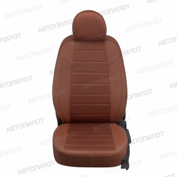 13 849 р. Чехлы сидений (экокожа/алькантара, 40/60) Автопилот Vortex Tingo рестайлинг (2012-2014) (коричневый)  с доставкой в г. Чебоксары. Увеличить фотографию 3