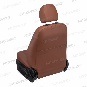 13 849 р. Чехлы сидений (экокожа/алькантара, 40/60) Автопилот Vortex Tingo рестайлинг (2012-2014) (коричневый)  с доставкой в г. Чебоксары. Увеличить фотографию 4