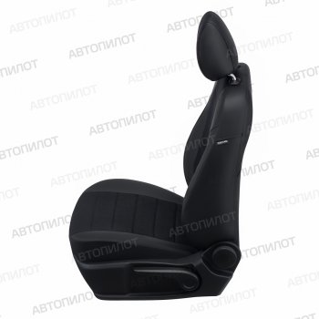 8 399 р. Чехлы сидений (экокожа/алькантара) Автопилот Ravon R4 (2016-2020) (черный)  с доставкой в г. Чебоксары. Увеличить фотографию 4