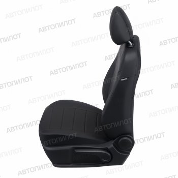 8 399 р. Чехлы сидений (экокожа) Автопилот Ford Fusion 1 хэтчбэк дорестайлинг (2002-2005) (черный)  с доставкой в г. Чебоксары. Увеличить фотографию 3