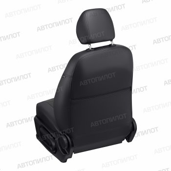 8 399 р. Чехлы сидений (экокожа) Автопилот Ford Fusion 1 хэтчбэк дорестайлинг (2002-2005) (черный)  с доставкой в г. Чебоксары. Увеличить фотографию 5